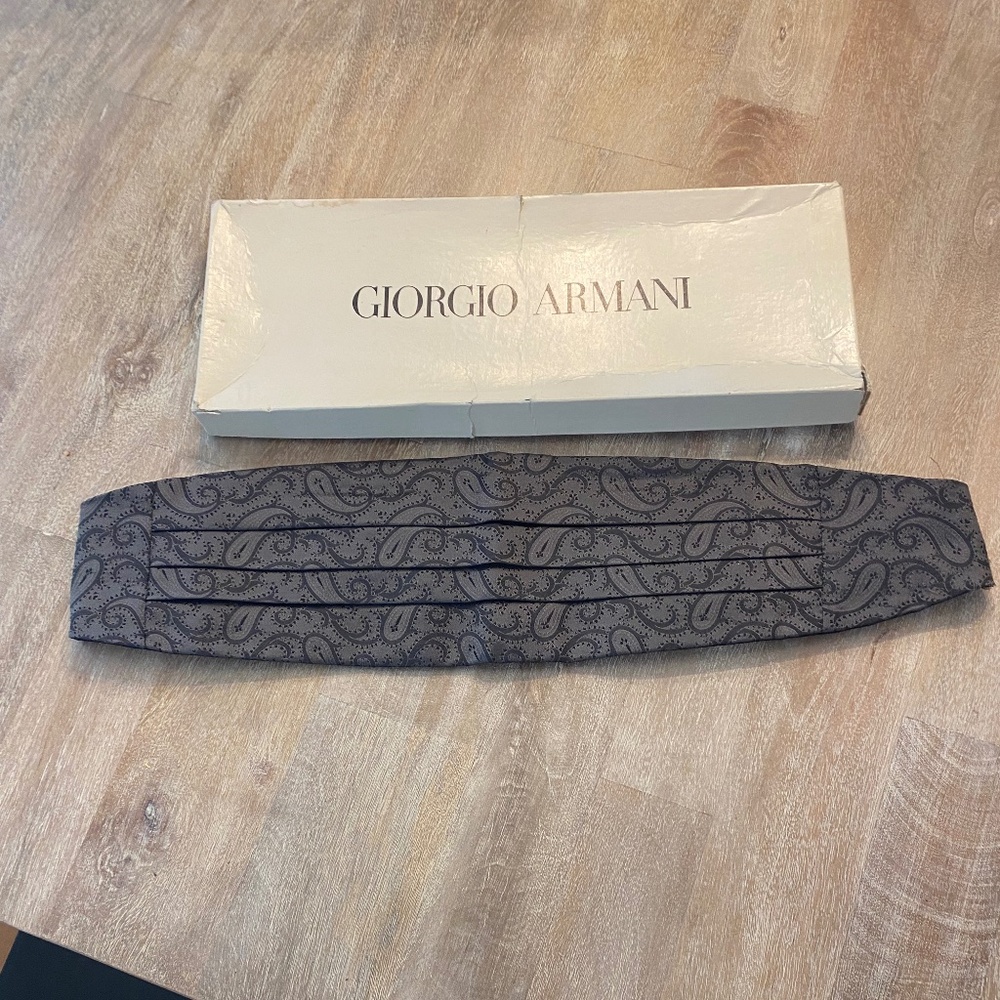 Vintage Giorgio Armani Cummerbund Paisley
